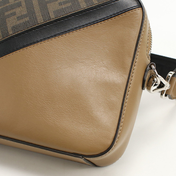 FENDI Men's Brown Diagonal Shoulder Bag 7M0286 with Camera Case - Picture 6 of 8
